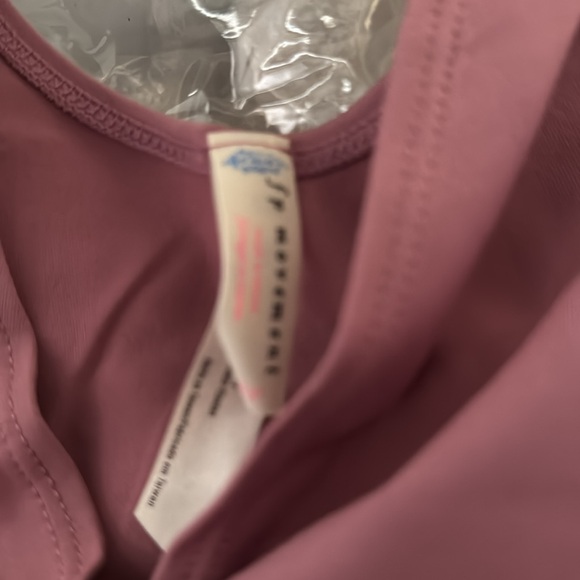 free people SMALL streamline bodysuit frosted berry - Picture 5 of 6